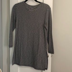 Striped tunic style top